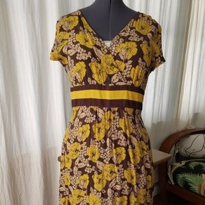 Floral Empire waisted dress - Boden